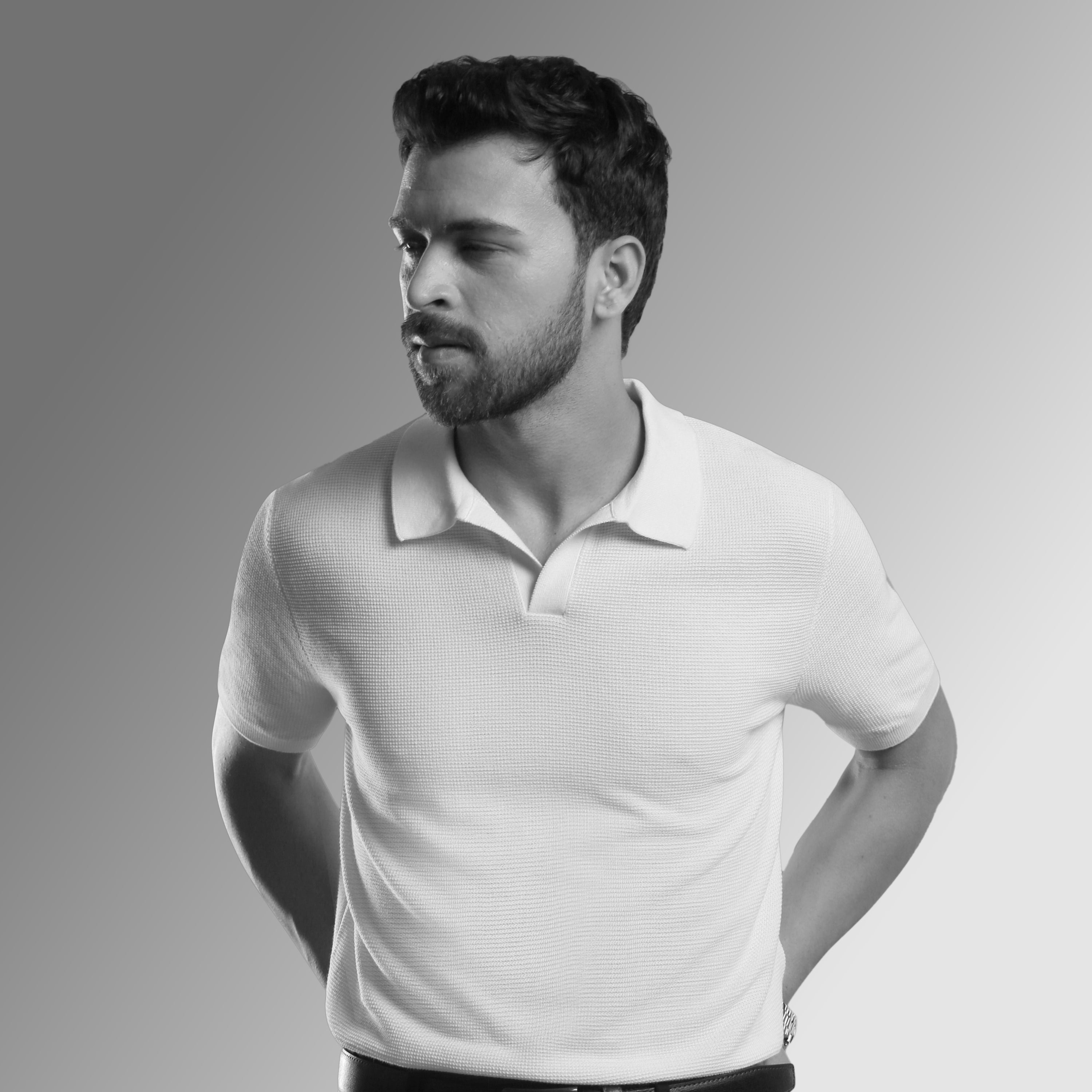 MINIMALIST, TEXTURED PINNACLE POLO
