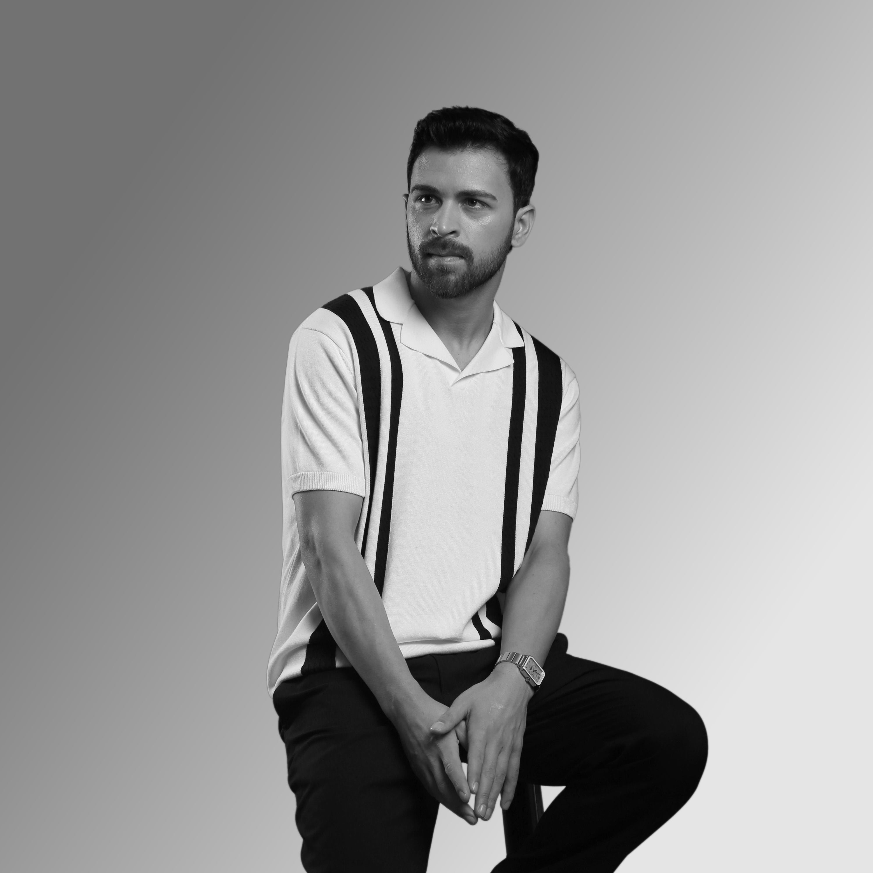 RETRO CONTRAST STRIPE PINNACLE POLO