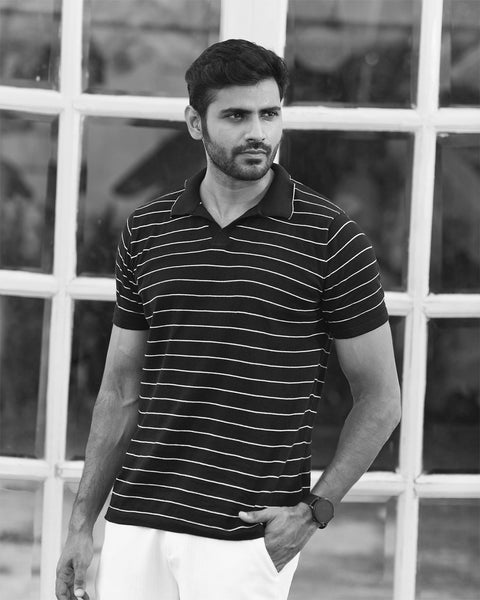 CLASSIC STRIPED GOLF SHIRT