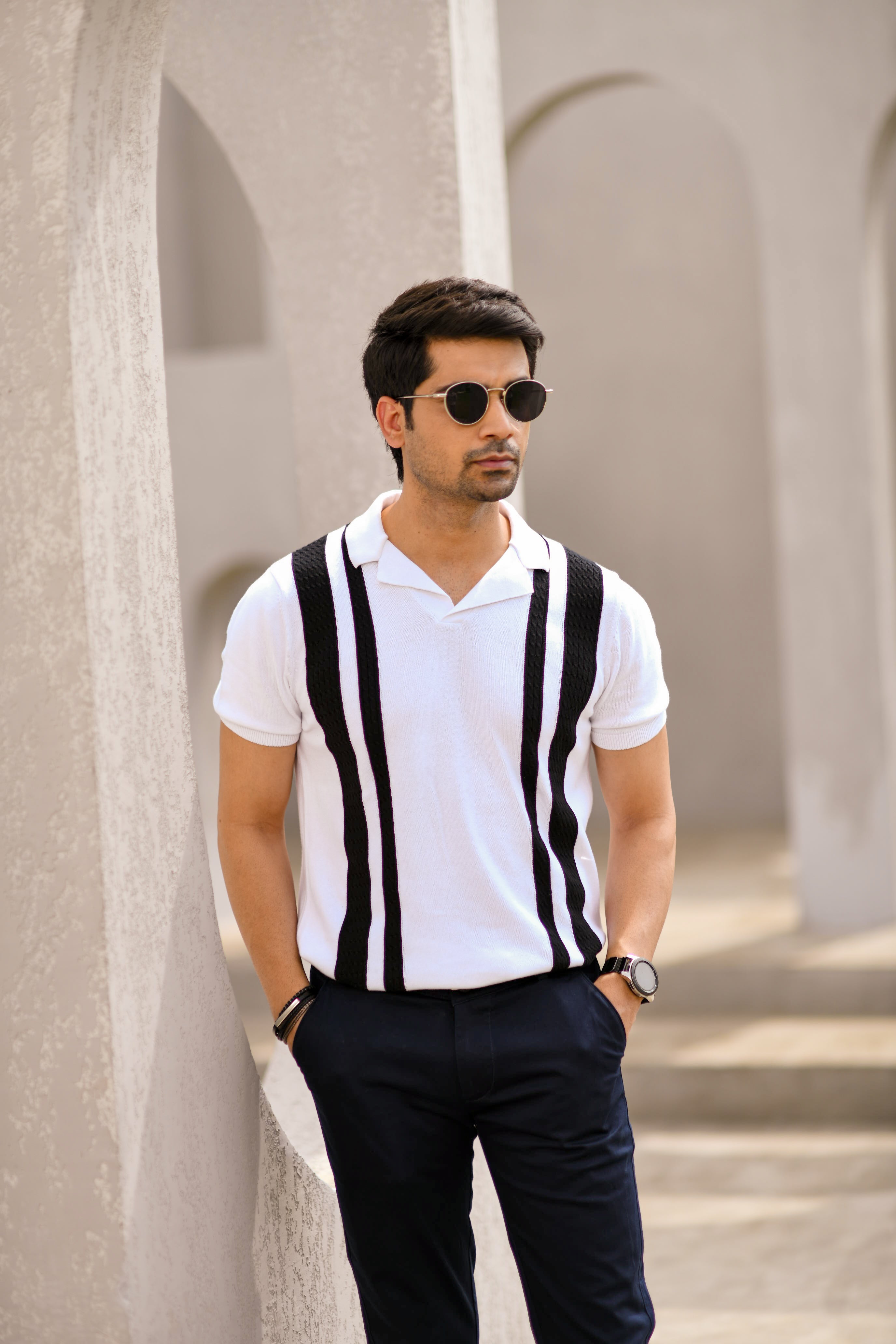 RETRO CONTRAST STRIPE PINNACLE POLO (Copy)