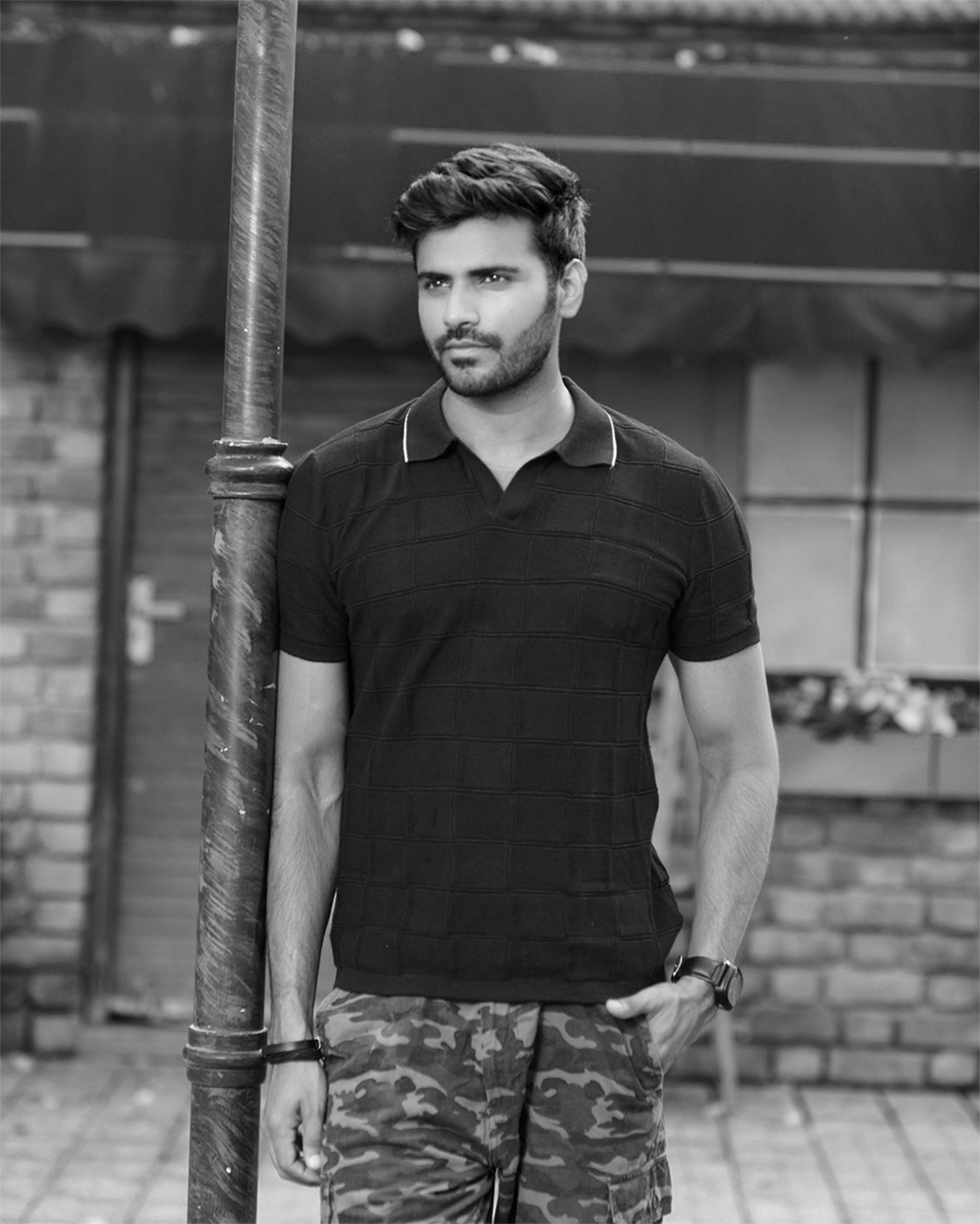 GRID INSPIRED GOLF SHIRT