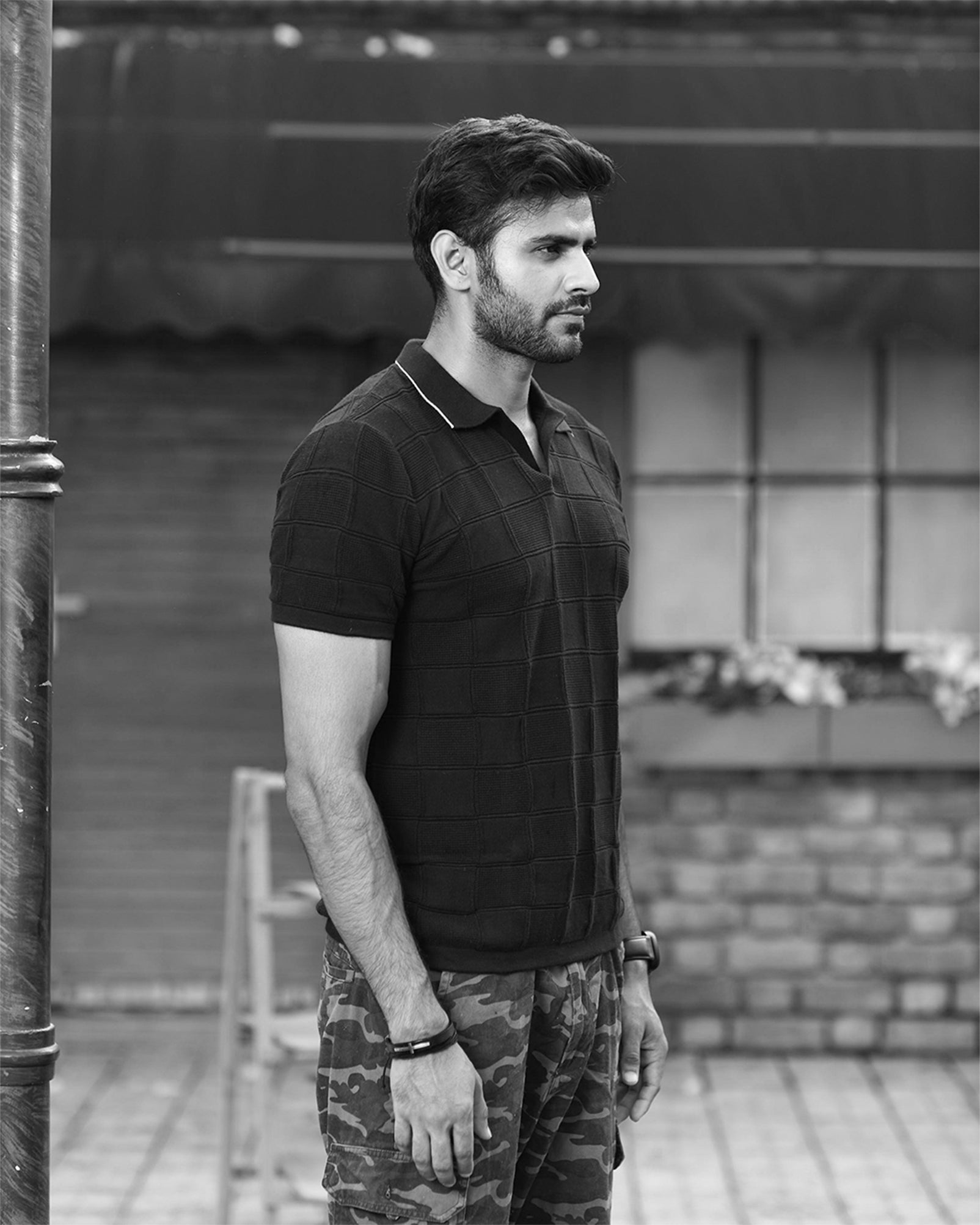 GRID INSPIRED GOLF SHIRT