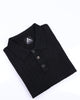 RIBBED BLACK GOLF SHIRT