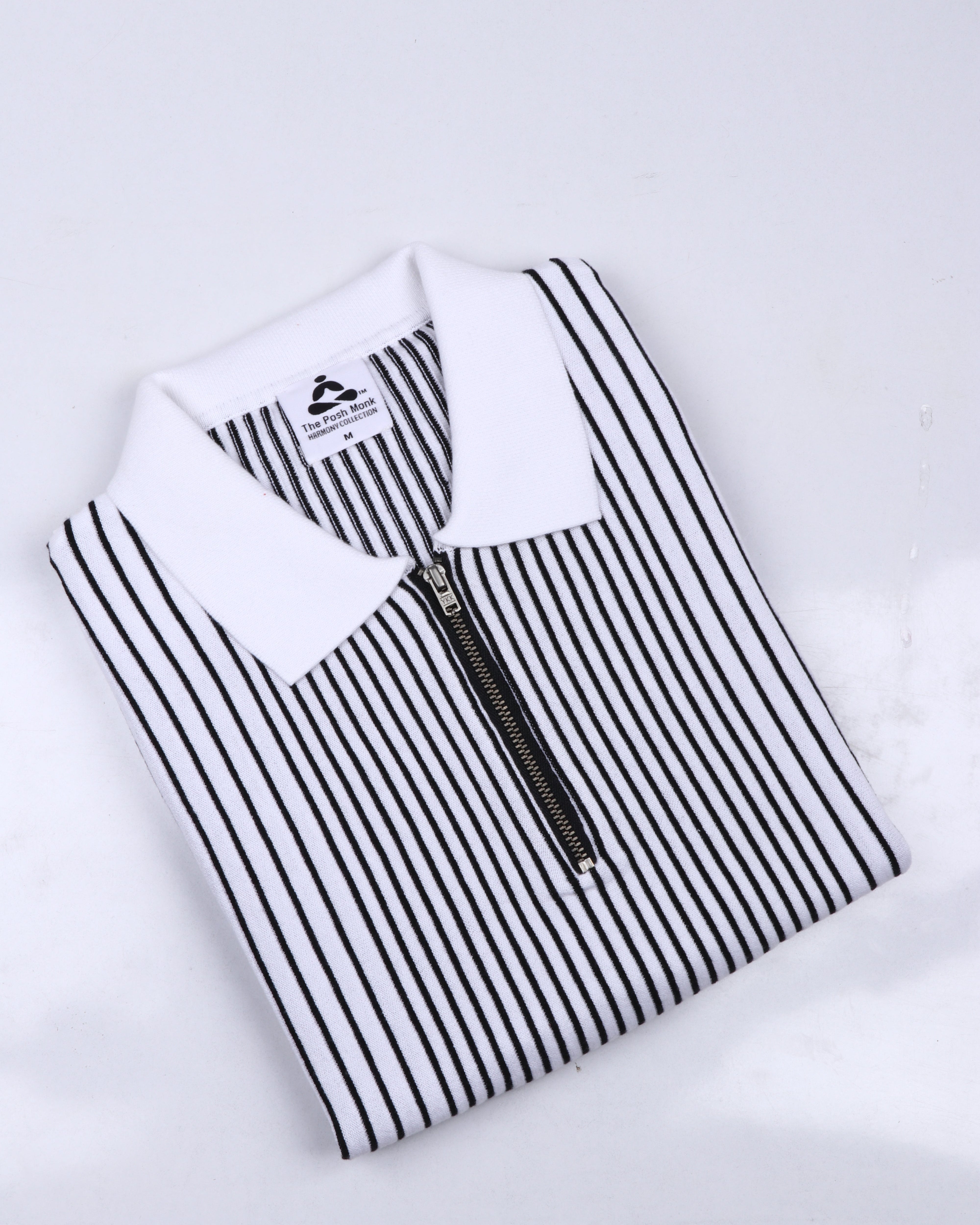 VERTICAL PIN STRIPE GOLF SHIRT