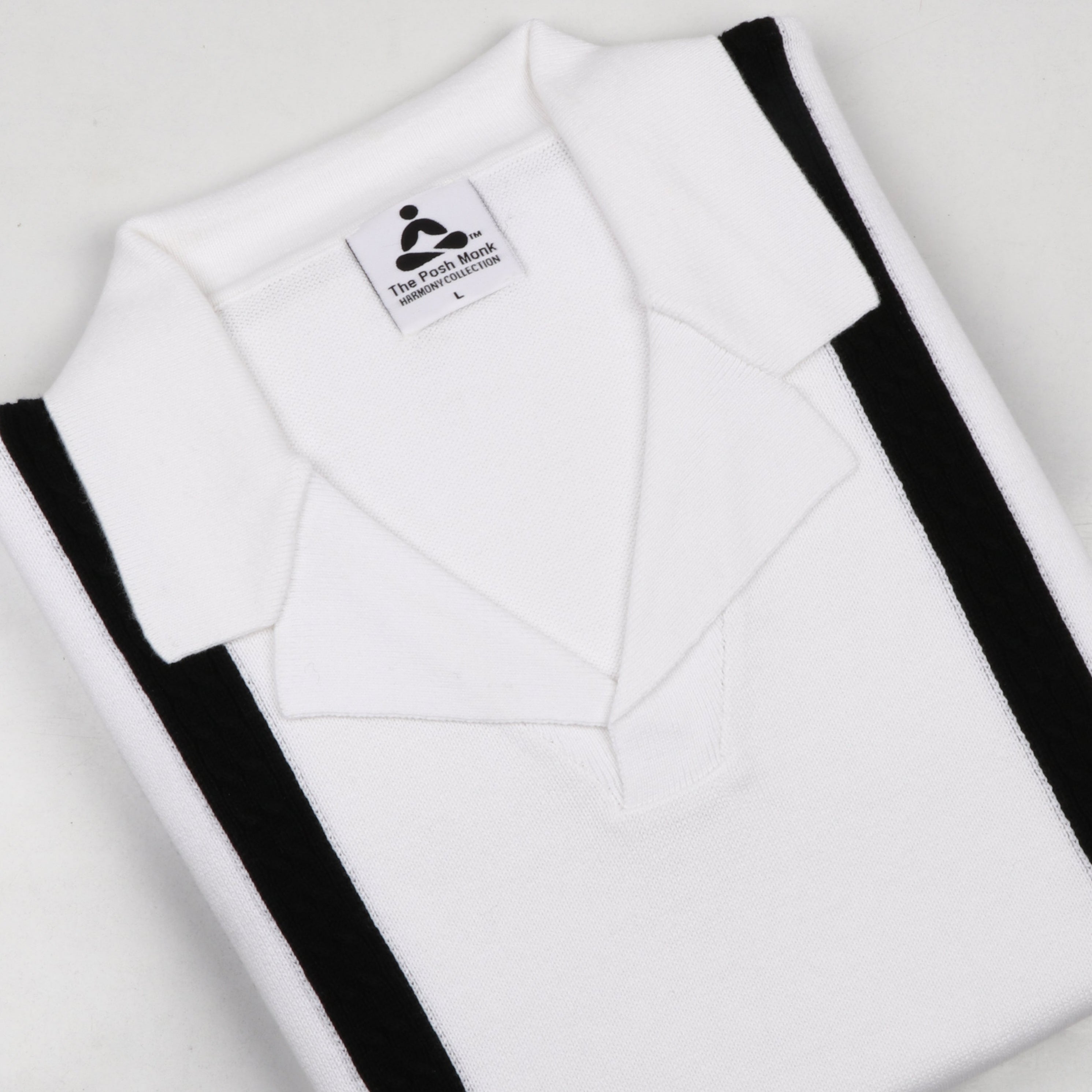 RETRO CONTRAST STRIPE PINNACLE POLO
