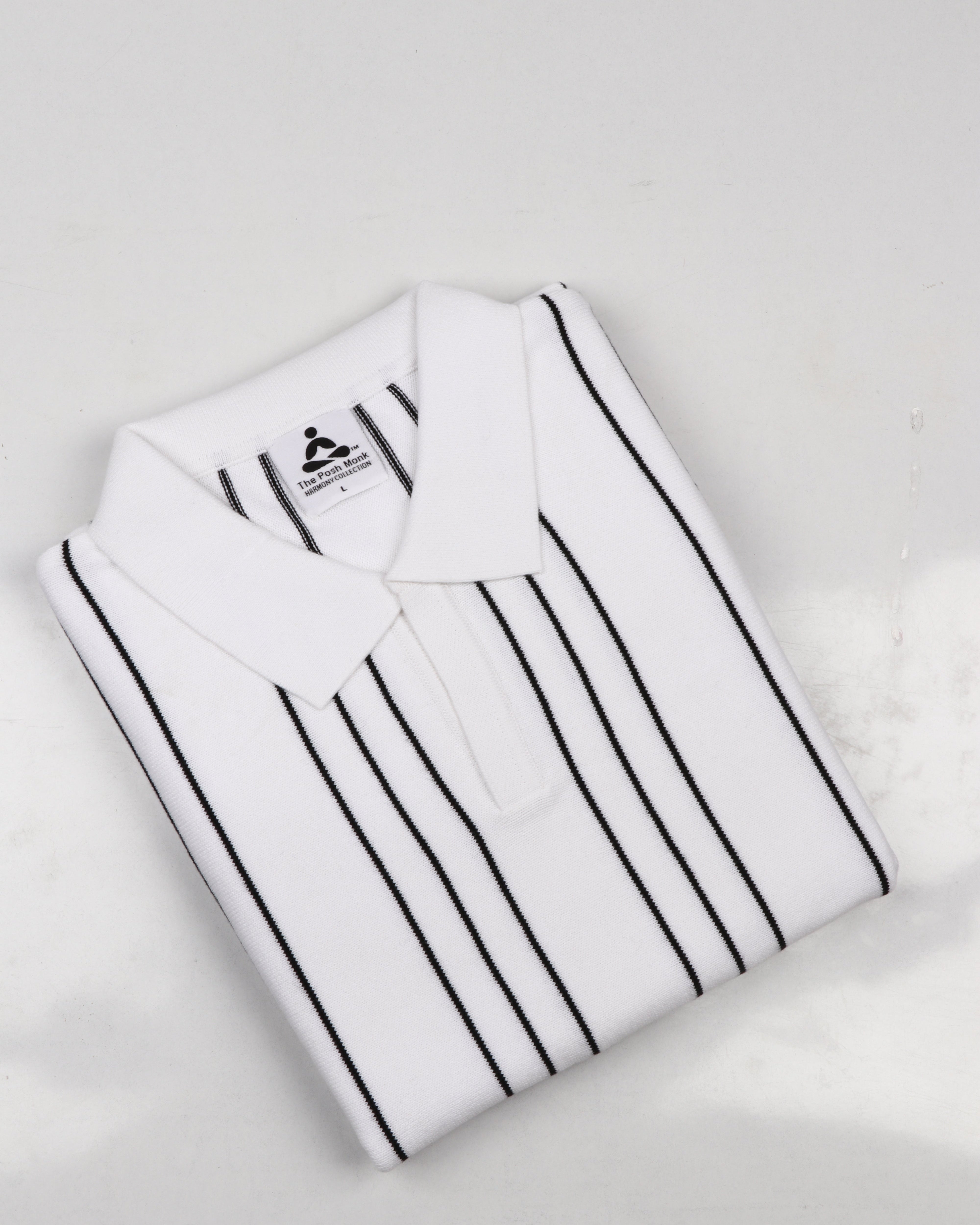 VERTICAL STRIPED PINNACLE POLO