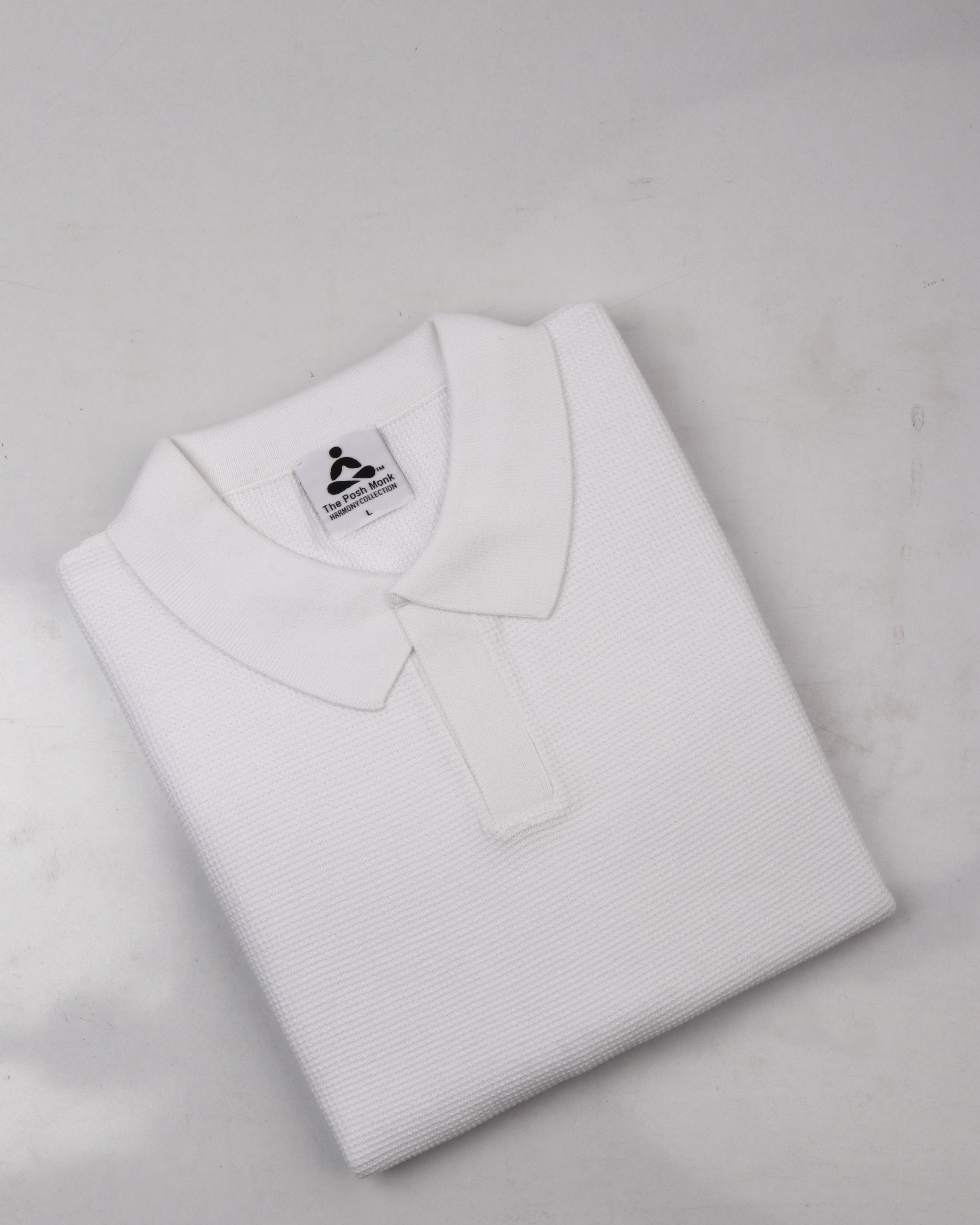 MINIMALIST, TEXTURED GOLF SHIRT