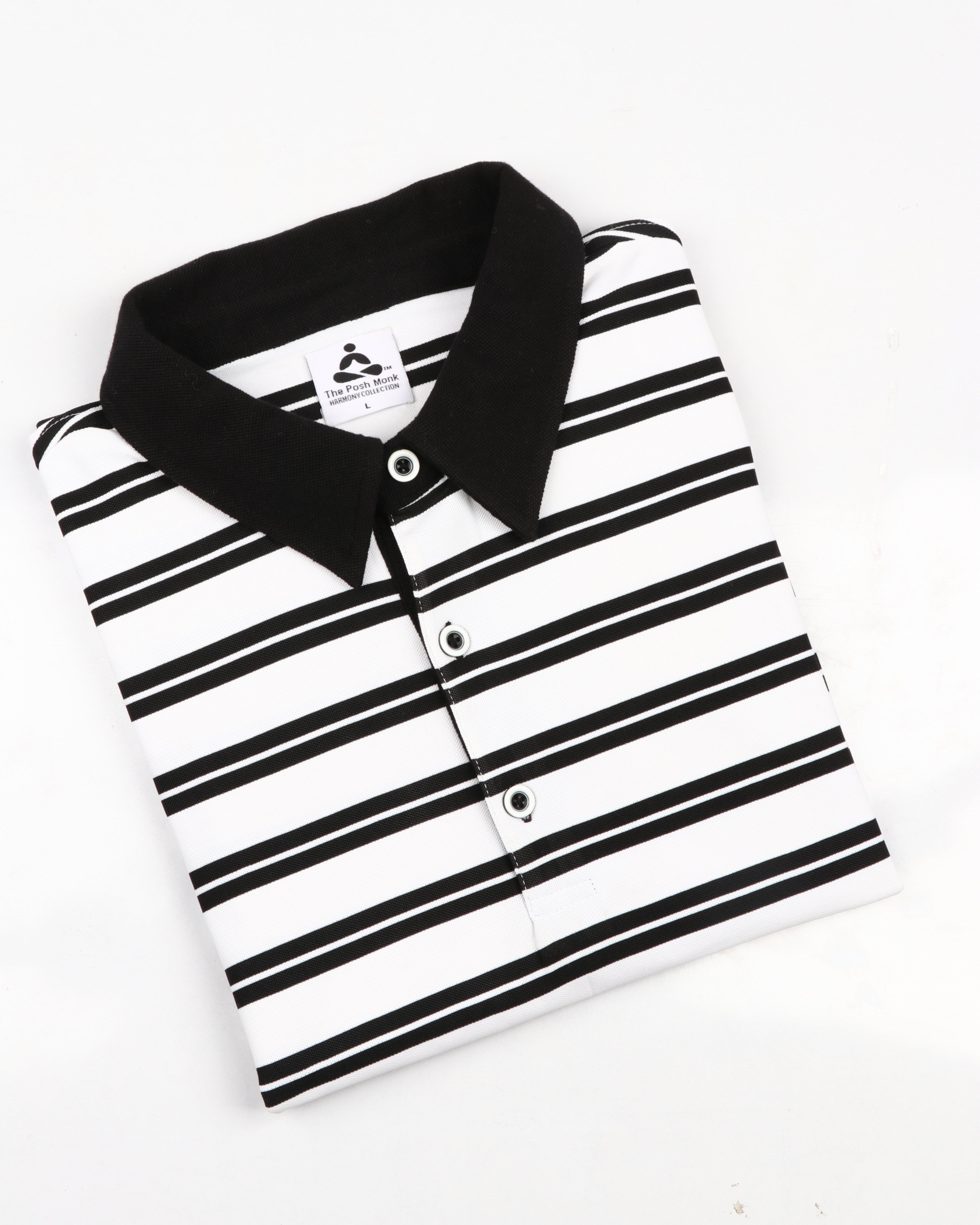 STRIPED PINNACLE POLO