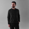 ELAN LONG-SLEEVE POLO LONG-SLEEVE FLAT-KNIT SHIRT