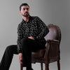 MAZE – GEOMETRY IN MOTION LONG-SLEEVE FLAT-KNIT SHIRT