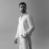 NOIR LONG-SLEEVE POLO LONG-SLEEVE FLAT-KNIT SHIRT