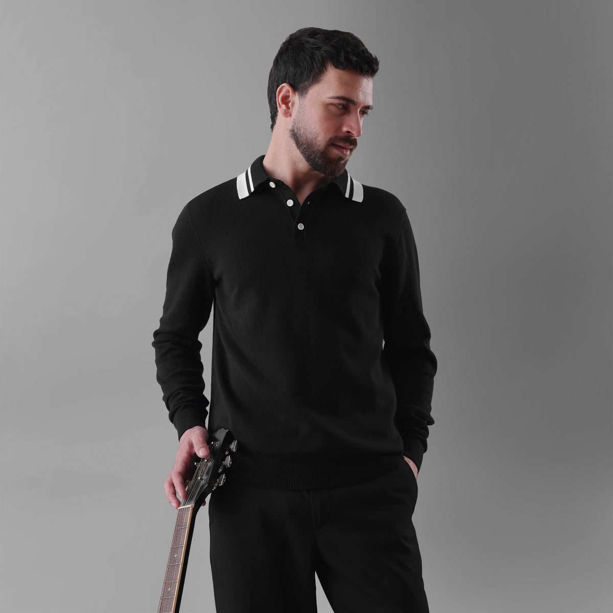 STRATA LONG-SLEEVE POLO