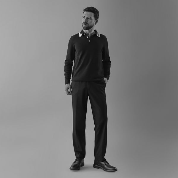 STRATA LONG-SLEEVE POLO
