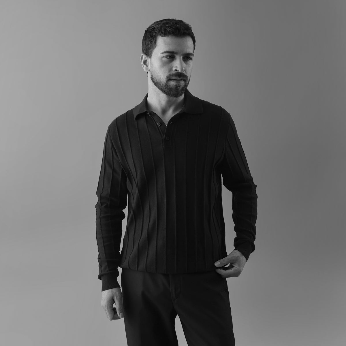 MONACO LONG-SLEEVE POLO