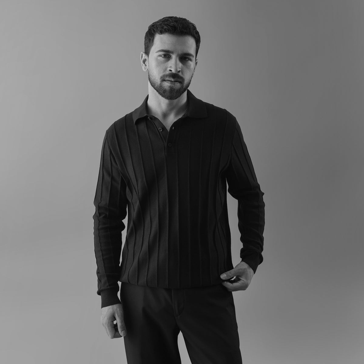 MONACO LONG-SLEEVE POLO