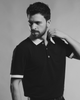 BUTTONED GOLF SHIRT WITH CONTRAST COLLAR