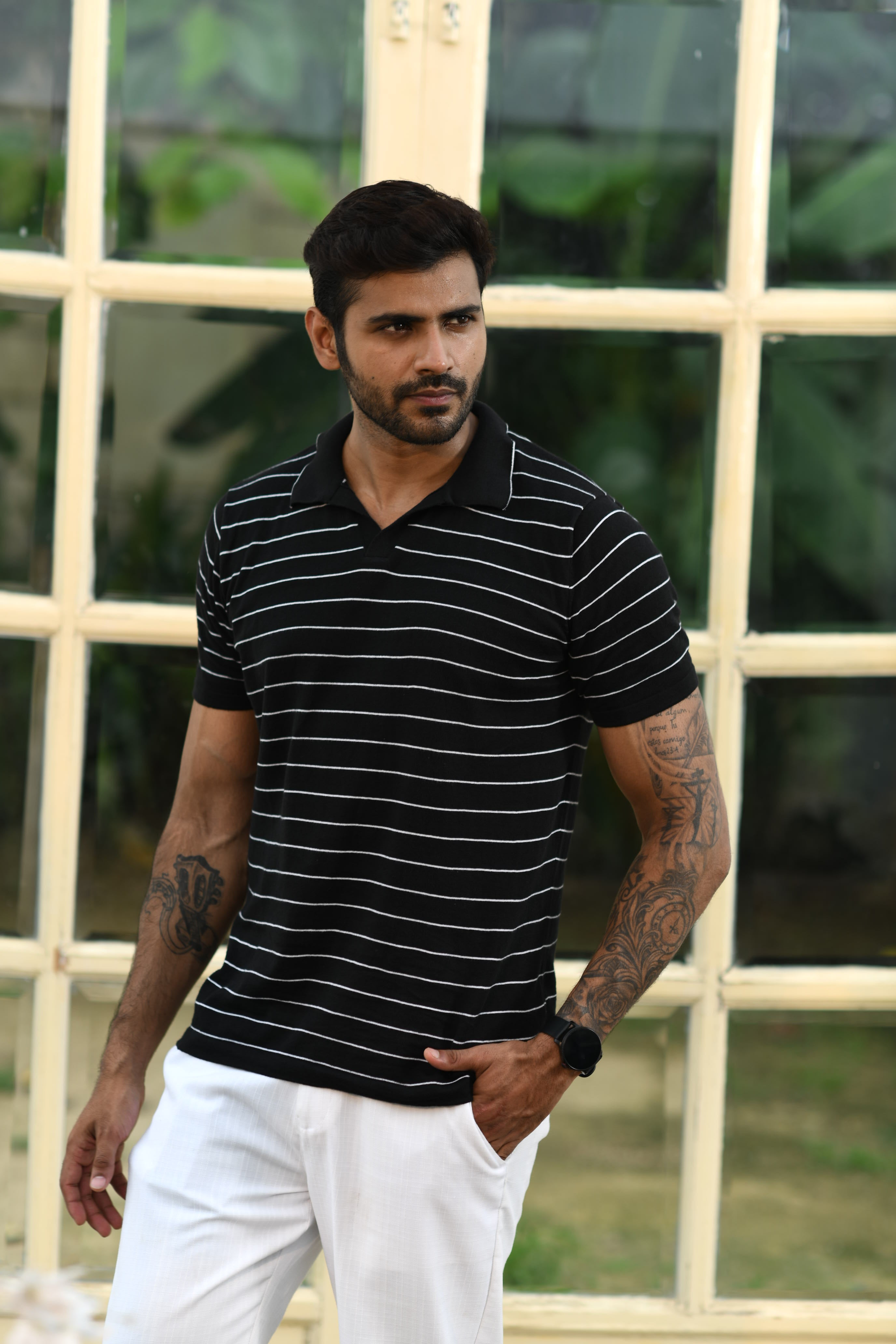 CLASSIC STRIPED PINNACLE POLO (Copy)