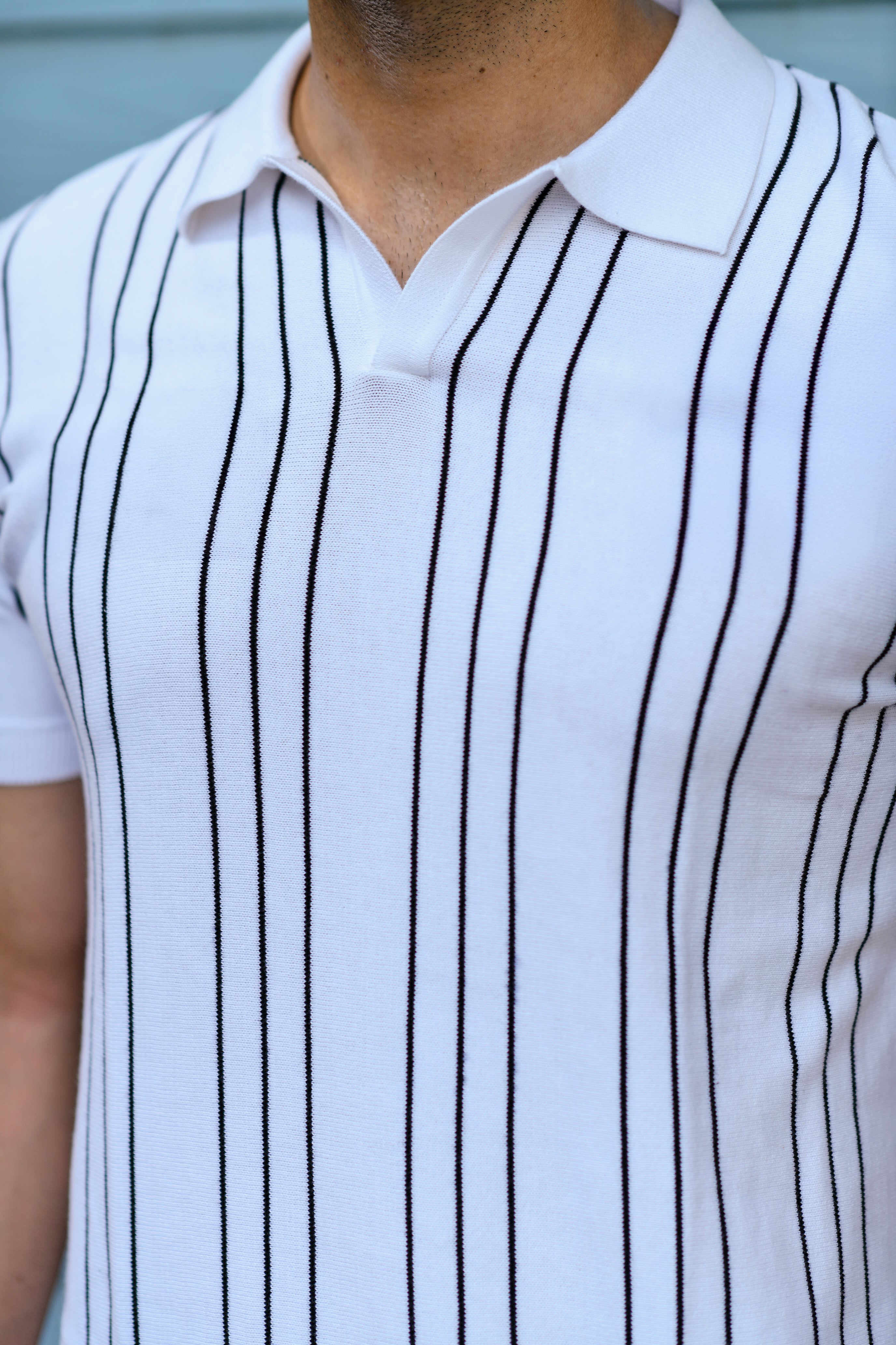 VERTICAL STRIPED PINNACLE POLO (Copy)
