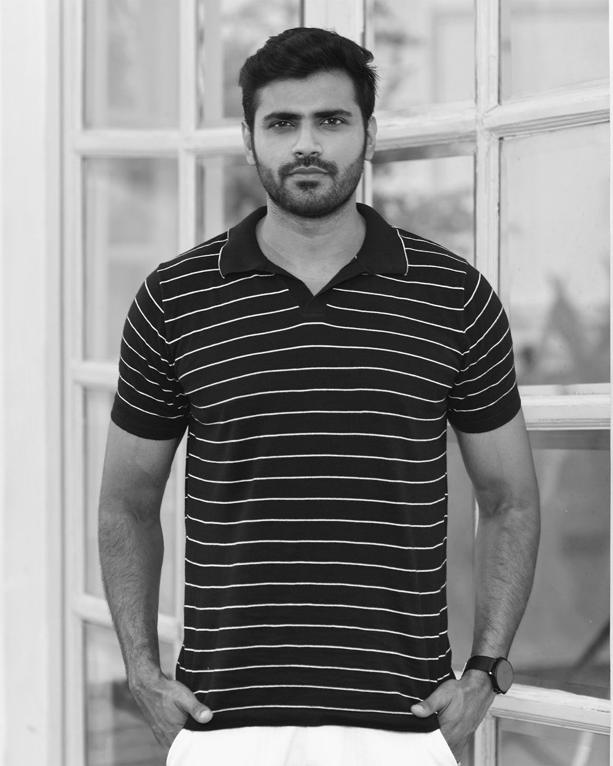 CLASSIC STRIPED GOLF SHIRT