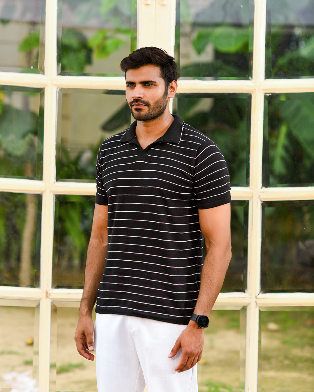 CLASSIC STRIPED PINNACLE POLO
