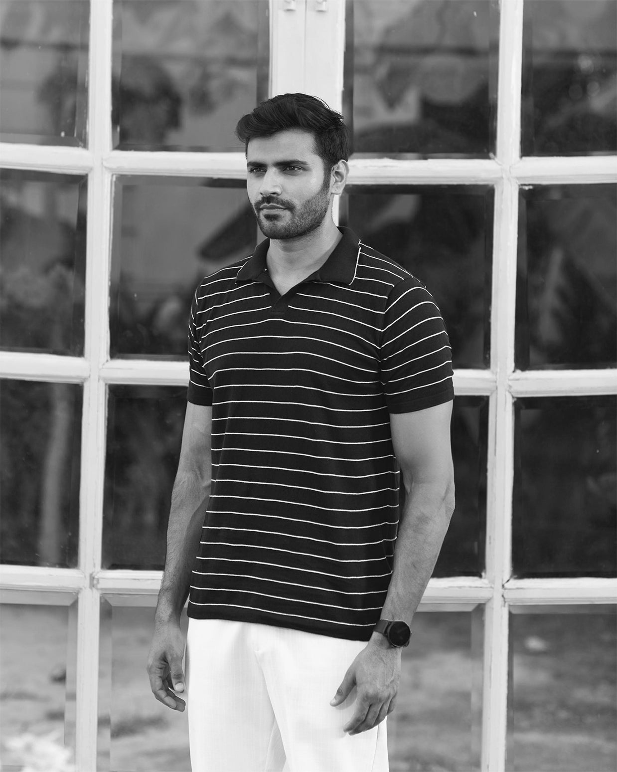 CLASSIC STRIPED GOLF SHIRT