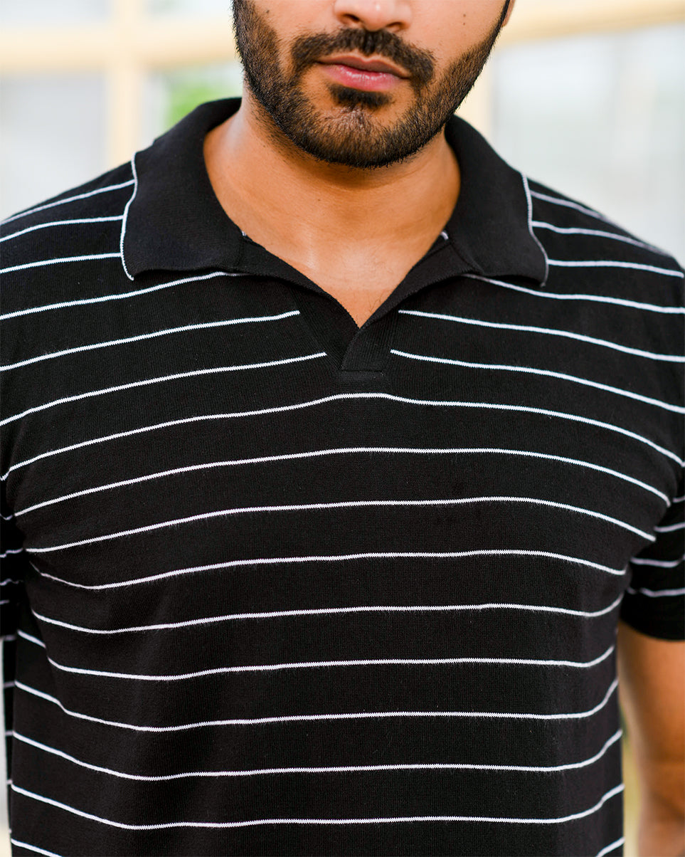 CLASSIC STRIPED PINNACLE POLO
