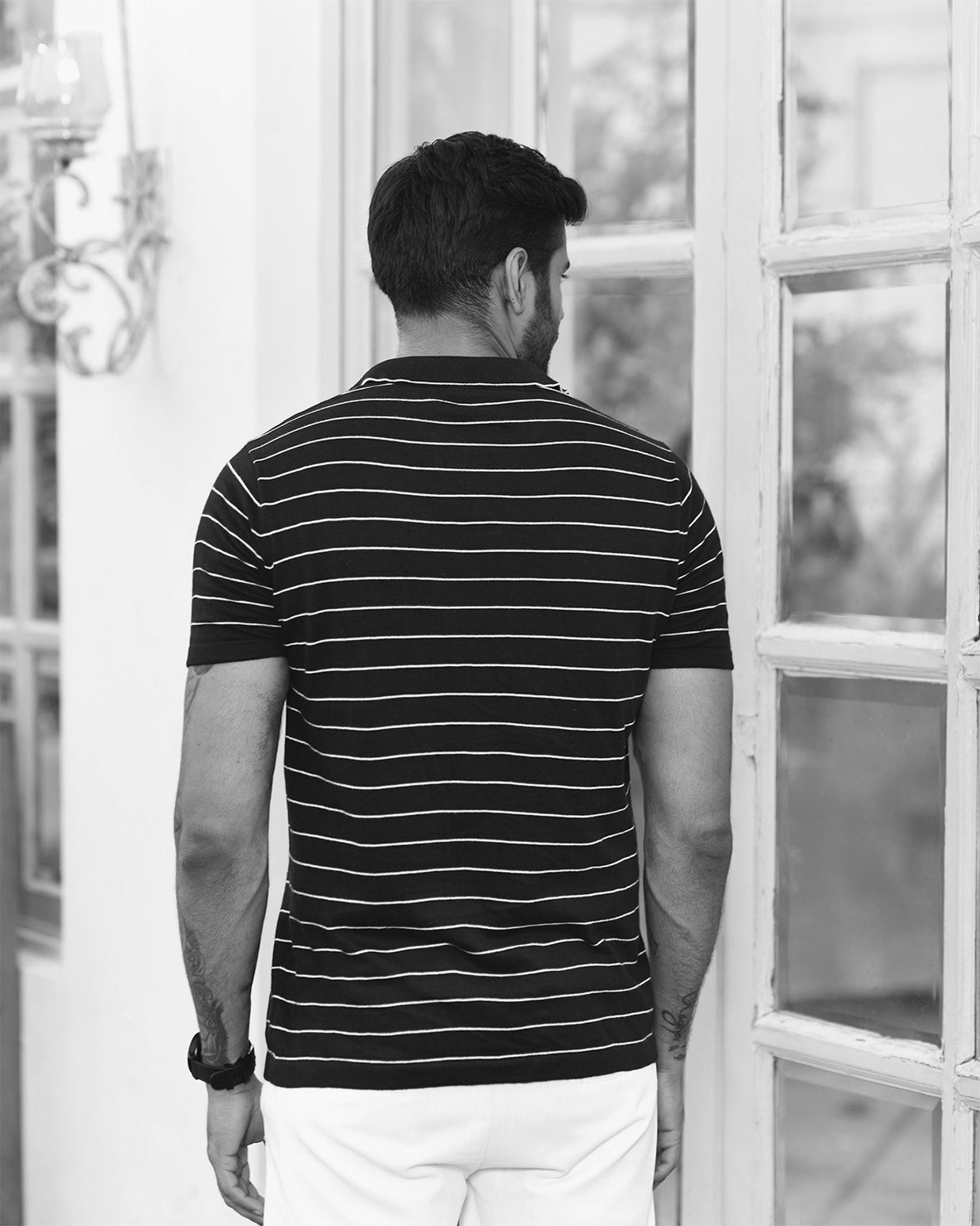 CLASSIC STRIPED GOLF SHIRT