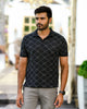 GEOMETRIC PATTERNED PINNACLE POLO