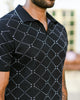 GEOMETRIC PATTERNED PINNACLE POLO