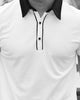 BUTTONED WHITE GOLF SHIRT