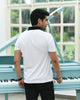 BUTTONED WHITE PINNACLE POLO