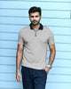 GEOMETRIC KNIT PINNACLE POLO