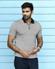 GEOMETRIC KNIT PINNACLE POLO