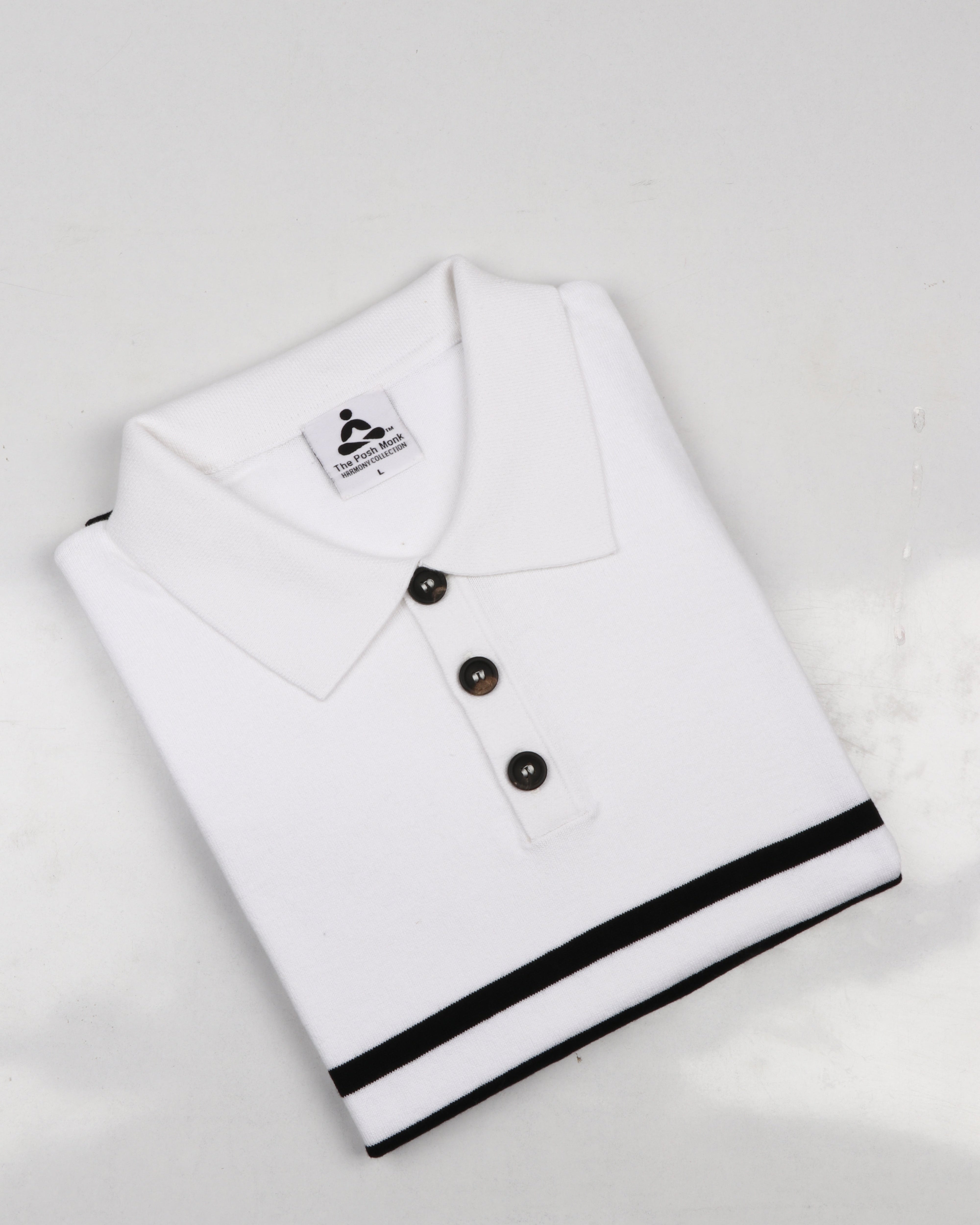 STRIPED NAUTICAL-INSPIRED GOLF SHIRT