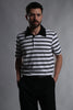 STRIPED PERFORMANCE SHORT-SLEEVE POLO T-SHIRT