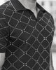 GEOMETRIC PATTERNED GOLF SHIRT