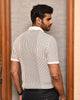VERTICAL PIN STRIPE PINNACLE POLO