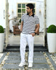 STRIPED PINNACLE POLO