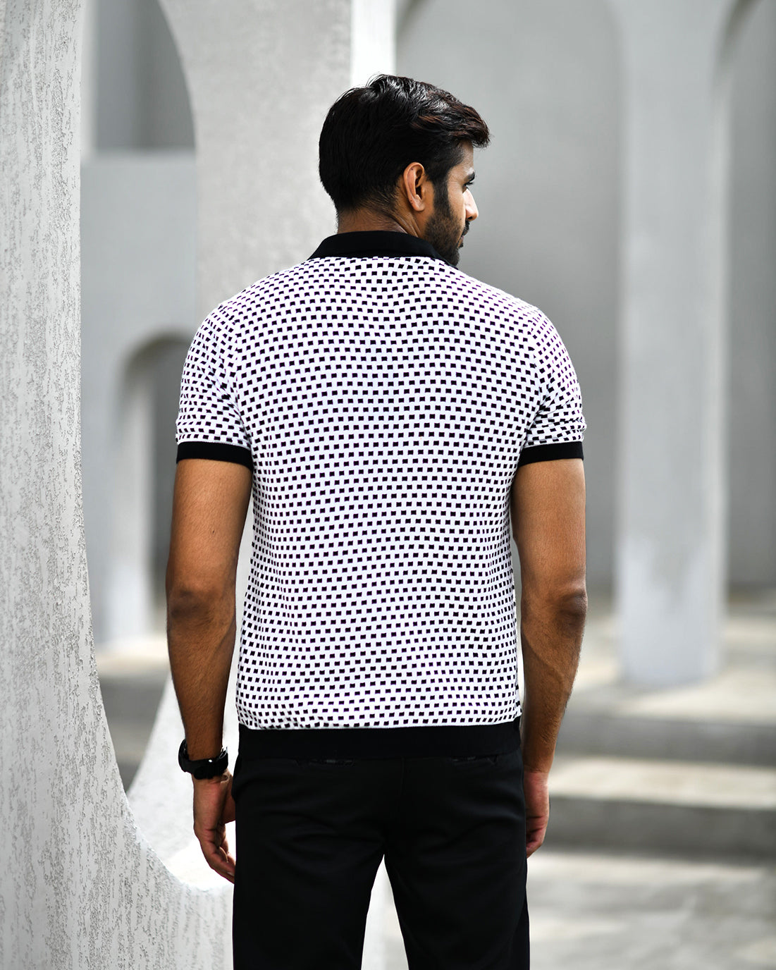DOTTED PINNACLE POLO